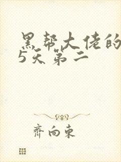 黑帮大佬的365天第二