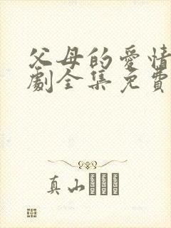 父母的爱情电视剧全集免费观看