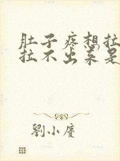 肚子疼想拉屎又拉不出来是什么原因