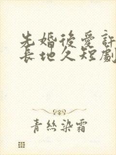 先婚后爱许你天长地久短剧