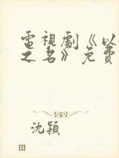 电视剧《以家人之名》免费全集在线