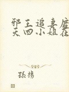 邪王追妻废材逆天四小姐在线阅读