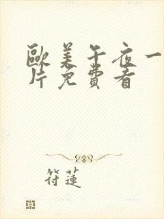 欧美午夜一级艳片免费看