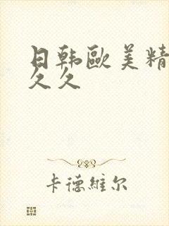 日韩欧美精品久久久