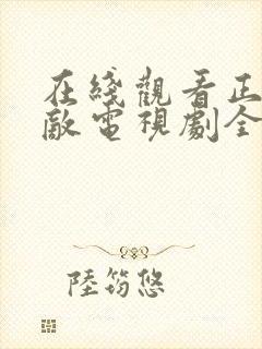 在线观看正者无敌电视剧全集