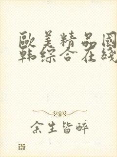 欧美精品国产日韩综合在线