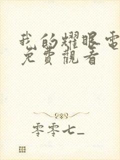 我的耀眼电视剧免费观看