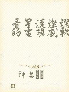 看星汉灿烂免费的电视剧软件