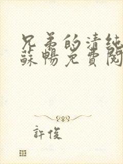 兄弟的清纯女友苏畅免费阅读小说最封面