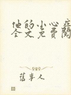 他的小心疼小说全文免费阅读