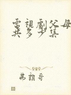 电视剧父母爱情共多少集封面