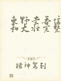 东野圭吾信小美和大壮完整版