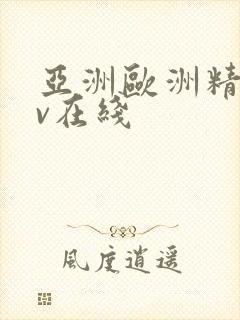 亚洲欧洲精品av在线