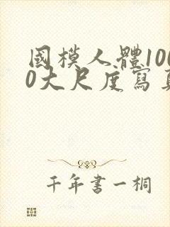 国模人体1000大尺度写真封面