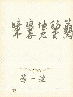 暗恋他的第十一年春免费阅读