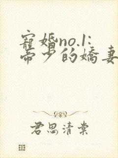 宠婚no.1:帝少的娇妻封面