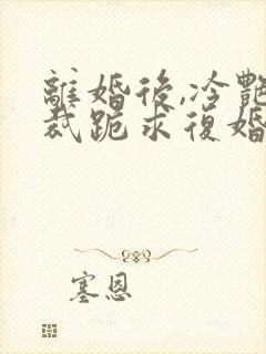 离婚后,冷艳总裁跪求复婚