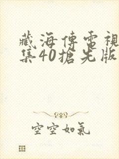 藏海传电视剧全集40抢先版