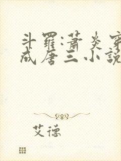 斗罗:萧炎穿越成唐三小说下载txt封面