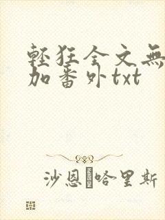 轻狂全文无删减加番外txt