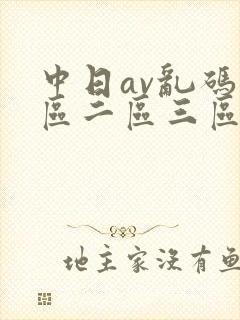 中日av乱码一区二区三区封面