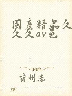 国产精品久久久久久av色