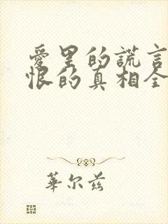 爱里的谎言,仇恨的真相全集免费