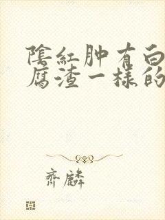 阴红肿有白色豆腐渣一样的分泌物