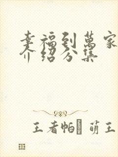 幸福到万家剧情介绍分集