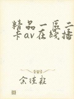 精品一区二区不卡av在线播放