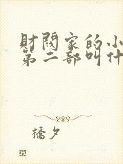 财阀家的小儿子第二部叫什么