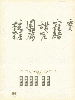 校园甜宠实体书推荐完结