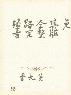 归路全集免费观看完整版封面