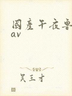 国产午夜鲁丝片av封面