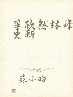 宁欣然林峰超前更新