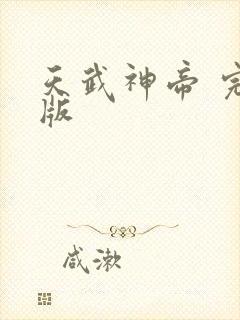 天武神帝 完结版