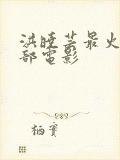 洪晓芸最火的三部电影