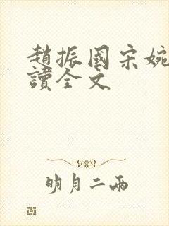 赵振国宋婉清阅读全文