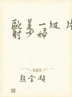 欧美一级 片内射少妇封面