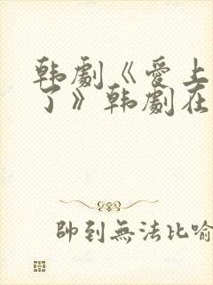 韩剧《爱上老板了》韩剧在线观看