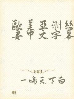 欧美亚洲丝袜人妻中文字幕第一页