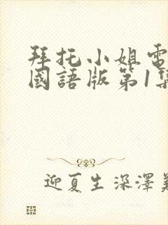 拜托小姐电视剧国语版第1集封面