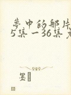 梦中的那片海35集一36集免费观看