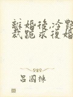 离婚后,冷艳总裁跪求复婚免费阅读全部