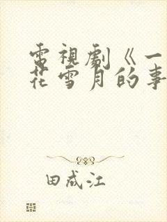 电视剧《一场风花雪月的事》