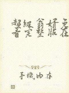 超级翁婿免费观看完整版在线全集