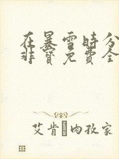 在暴雪时分墨宝非宝免费全文阅读
