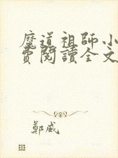 魔道祖师小说免费阅读全文无窗口