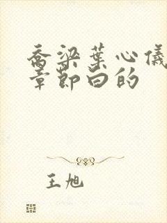 乔梁叶心仪最新章节白的