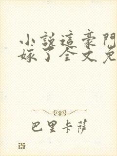 小说这豪门我不嫁了全文免费阅读